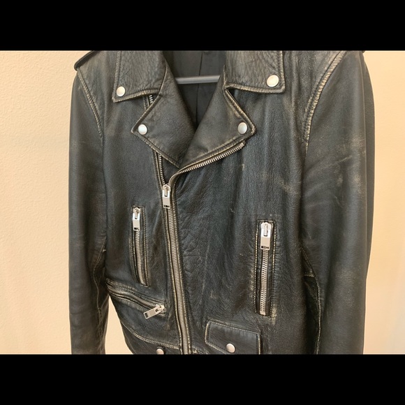 Saint Laurent Vintage L01 Biker Leather Jacket - Picture 2 of 8